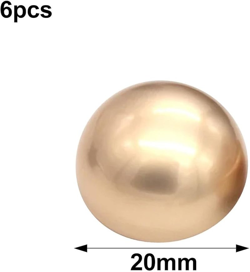 ذهب 20 مم 6 قطع أزرار خياطة معدنية نصف دائرية أزرار فطرية للمعاطف سترات الرياح حقائب التريكو - Image 2